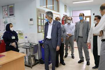 بازدید دکتر دانائی رئیس دانشگاه علوم پزشکی استان سمنان از بیمارستان 15 خرداد مهدیشهر99.05.15 